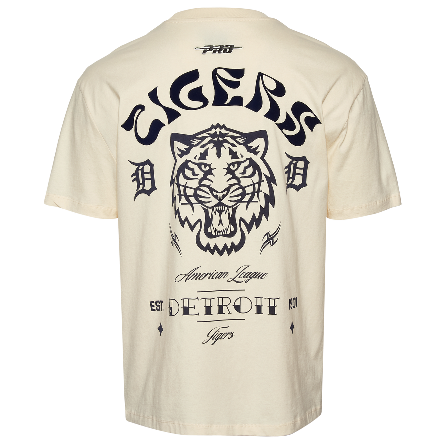 Pro Standard Tigers Wavy Pro Drop Shoulder FC T-Shirt - Men's - Tan
