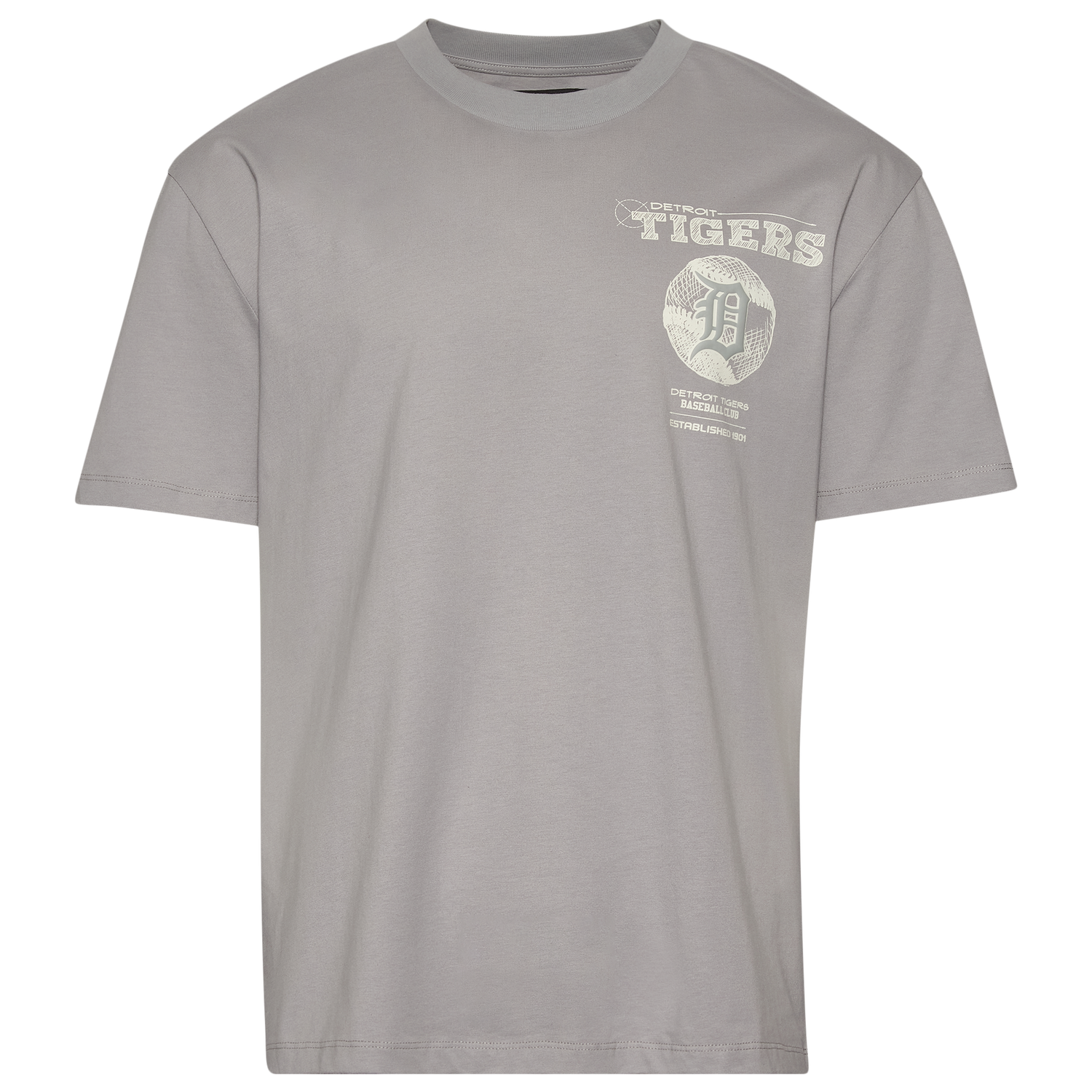 Pro Standard Tigers Blueprint Pro Drop Shoulder FC T-Shirt - Men's - Silver
