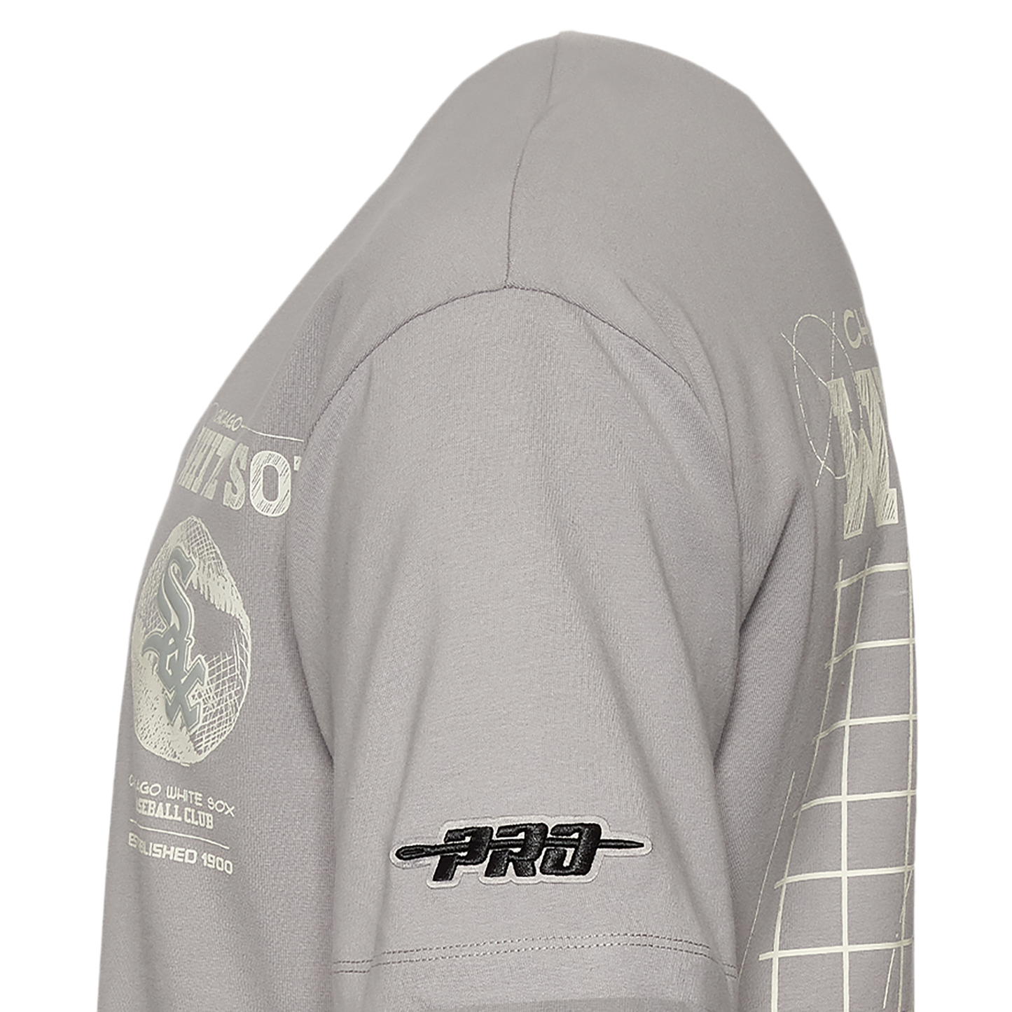 Pro Standard White Sox Blueprint Pro Drop Shoulder FC T-Shirt - Men's - Silver