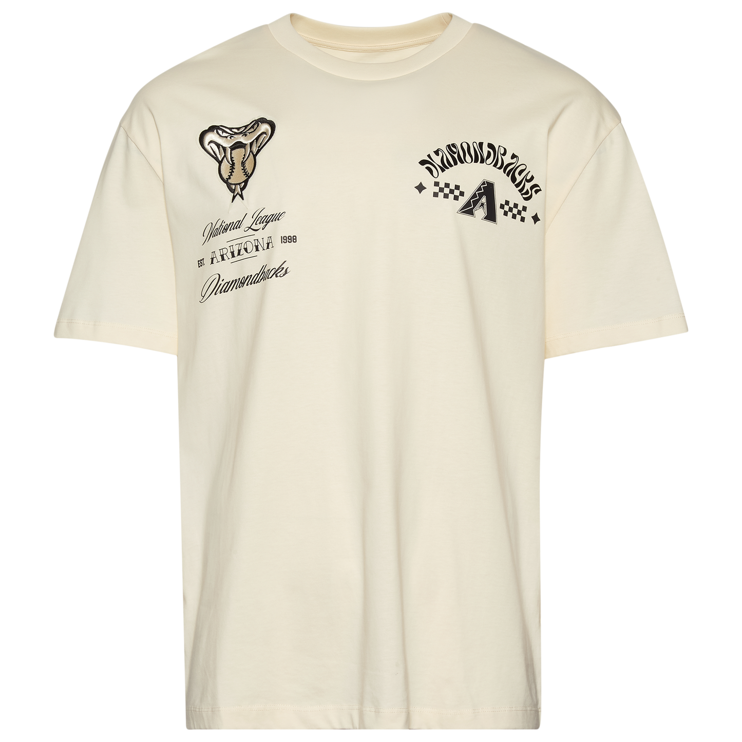 Pro Standard Diamondbacks Wavy Pro Drop Shoulder FC T-Shirt - Men's - Tan
