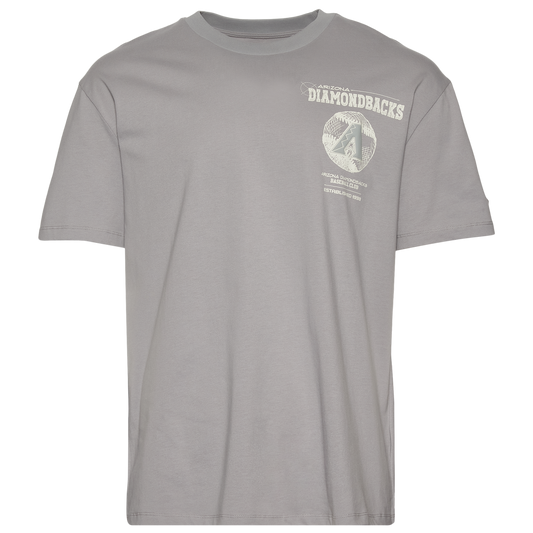 Pro Standard Diamondbacks Blueprint Pro Drop Shoulder T-Shirt - Men's - Silver