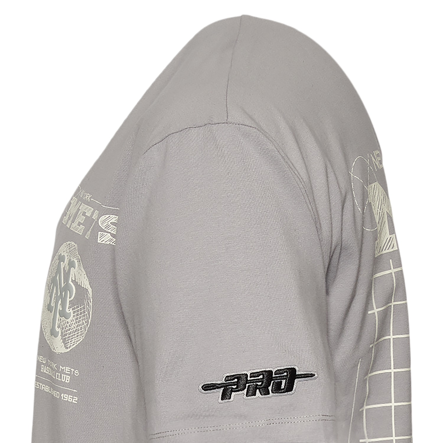 Pro Standard Mets Blueprint Pro Drop Shoulder FC T-Shirt - Men's - Silver