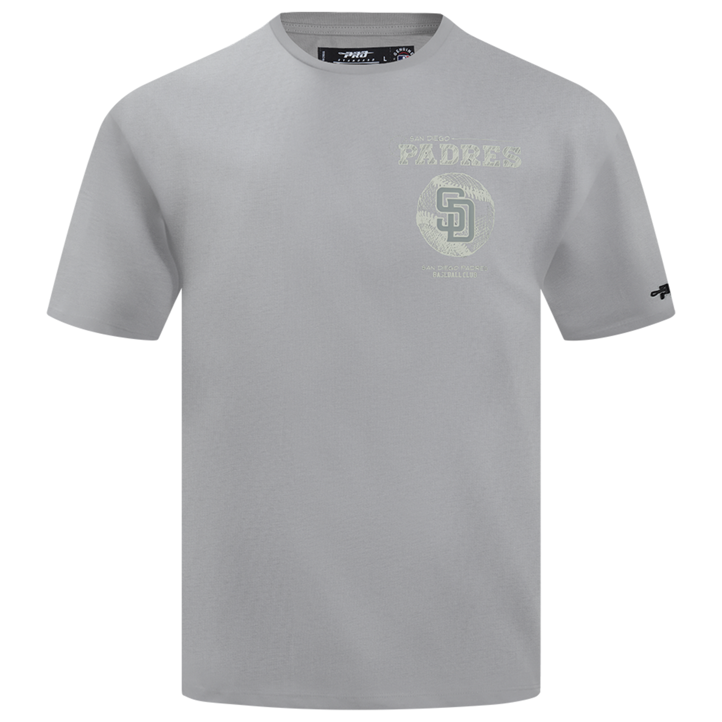 Pro Standard Padres Blueprint Pro Drop Shoulder FC T-Shirt - Men's - Silver