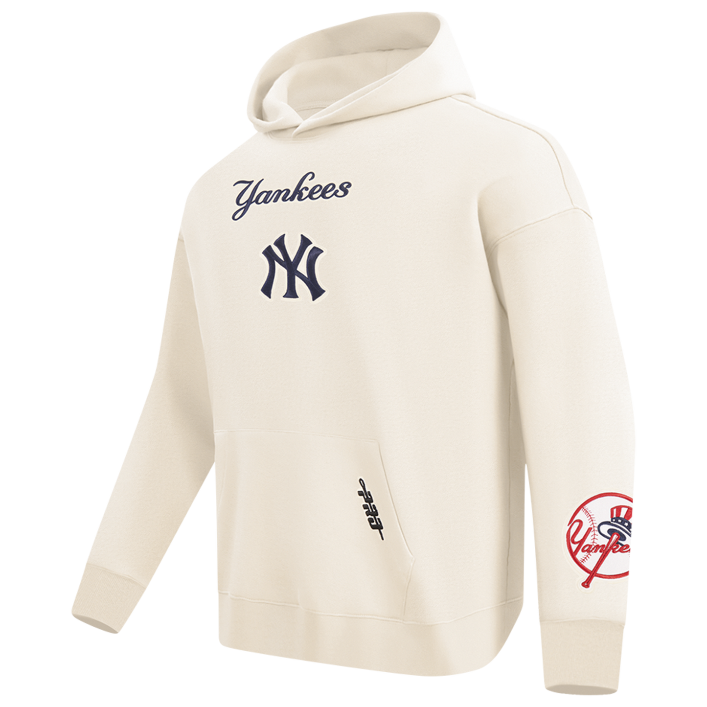 Pro Standard Yankees Pullover Hoodie - Men's - Eggshell