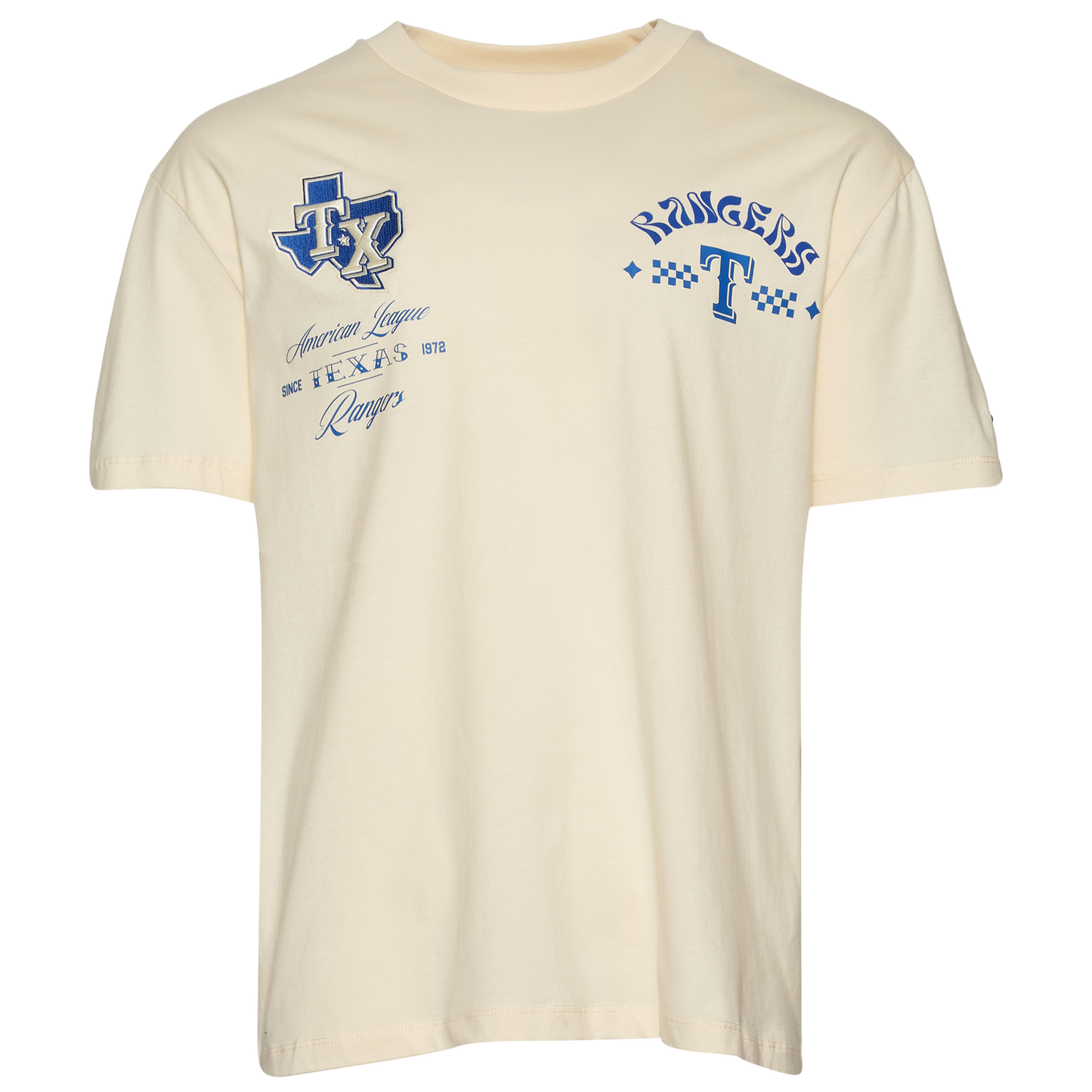 Pro Standard Rangers Wavy Pro Drop Shoulder FC T-Shirt - Men's - Tan
