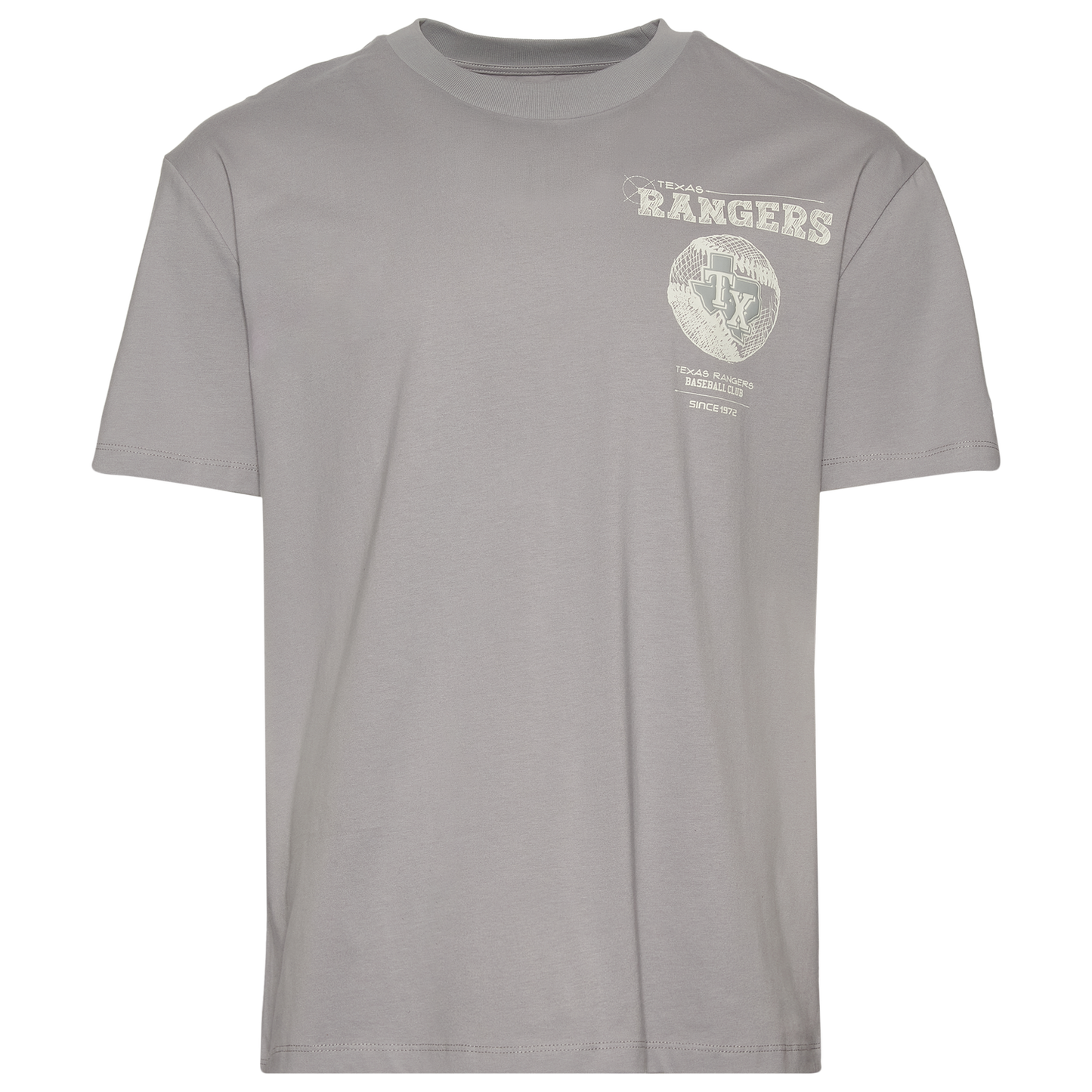 Pro Standard Rangers Blueprint Pro Drop Shoulder FC T-Shirt - Men's - Silver