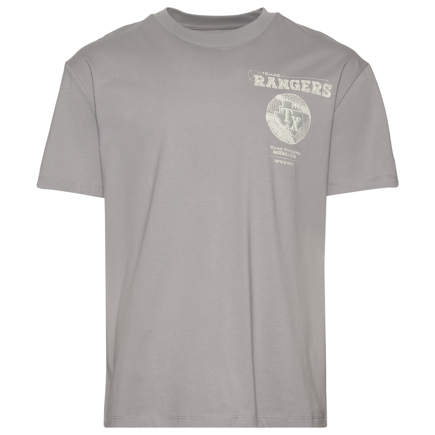 Pro Standard Rangers Blueprint Pro Drop Shoulder FC T-Shirt - Men's - Silver