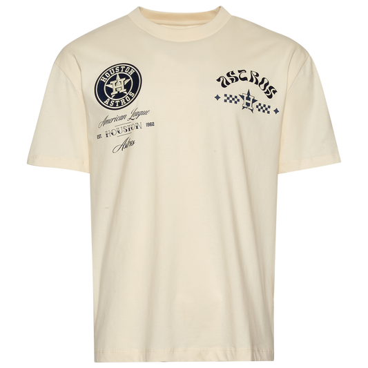 Pro Standard Astros Wavy Pro Drop Shoulder FC T-Shirt - Men's - Tan