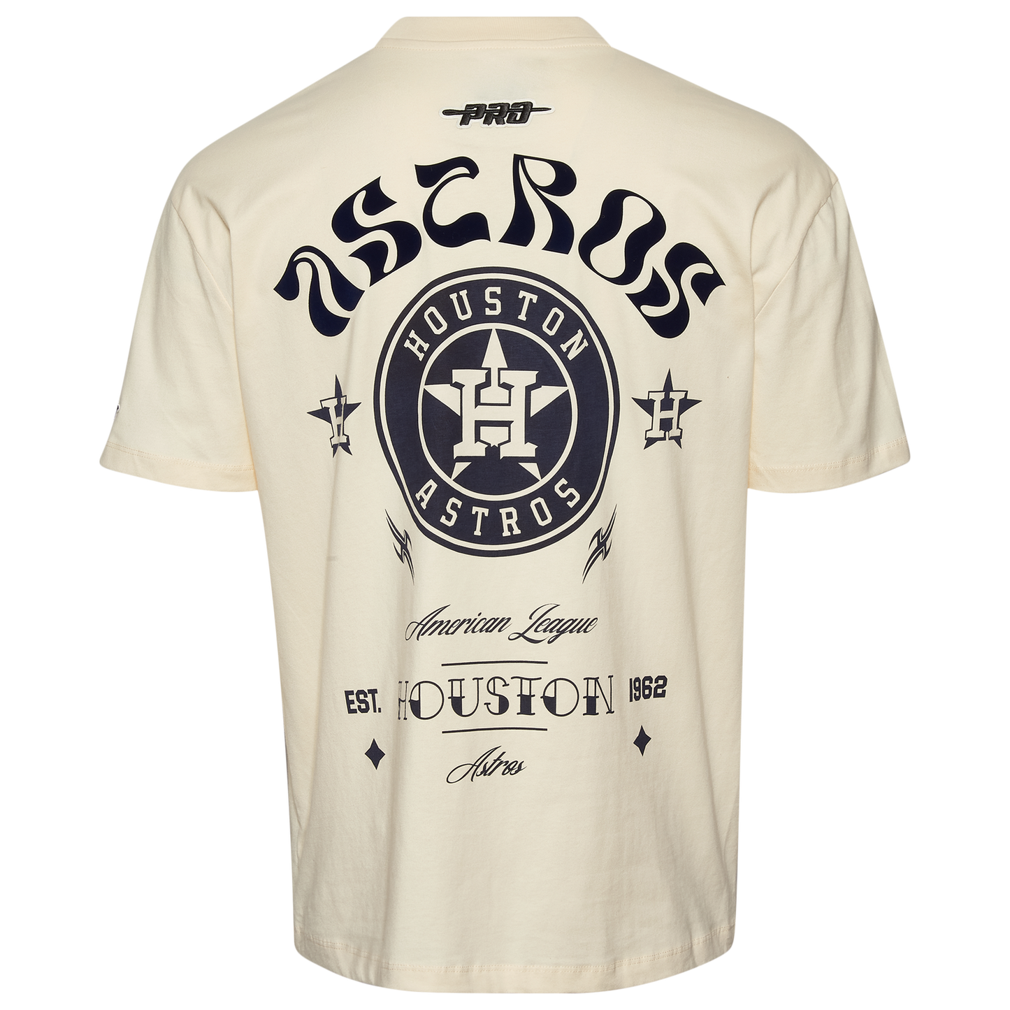 Pro Standard Astros Wavy Pro Drop Shoulder FC T-Shirt - Men's - Tan
