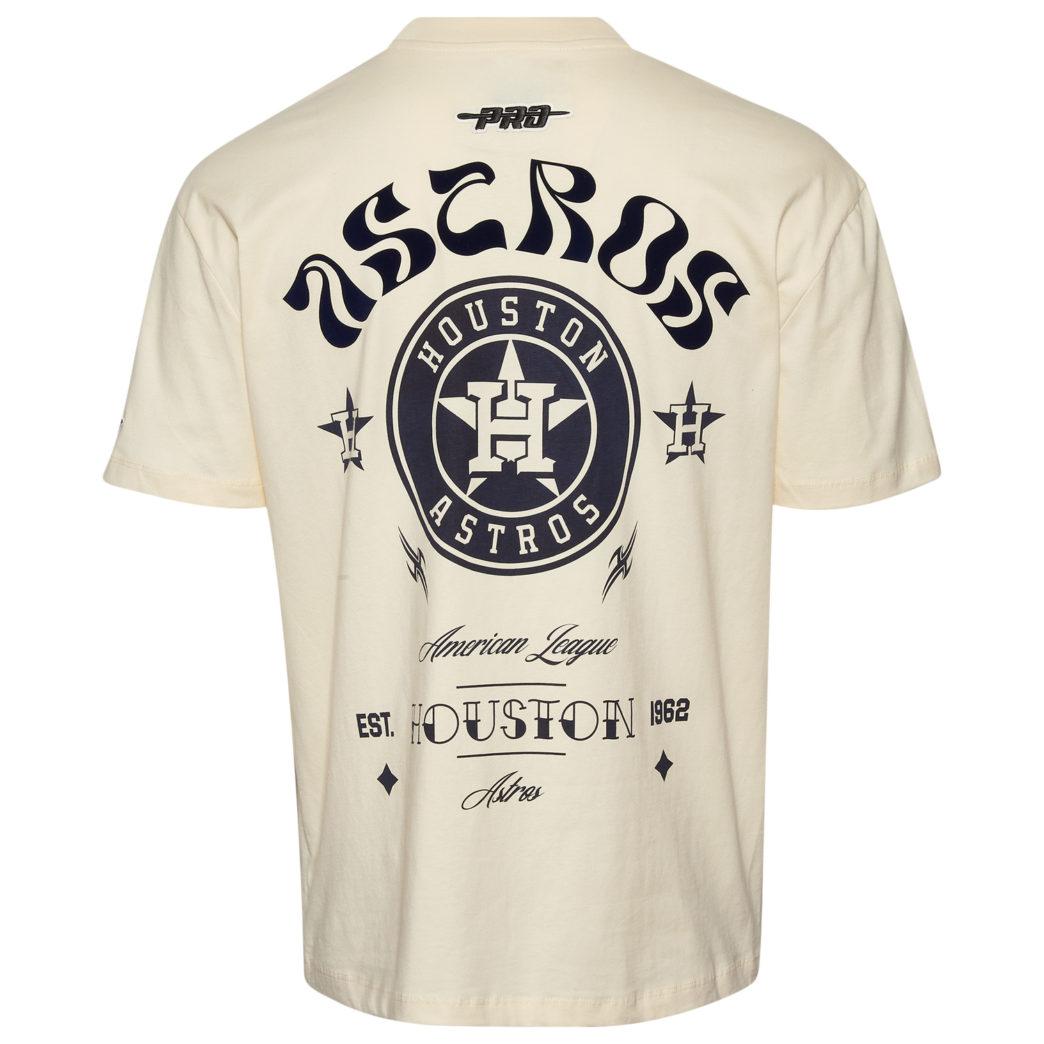 Pro Standard Astros Wavy Pro Drop Shoulder FC T-Shirt - Men's - Tan