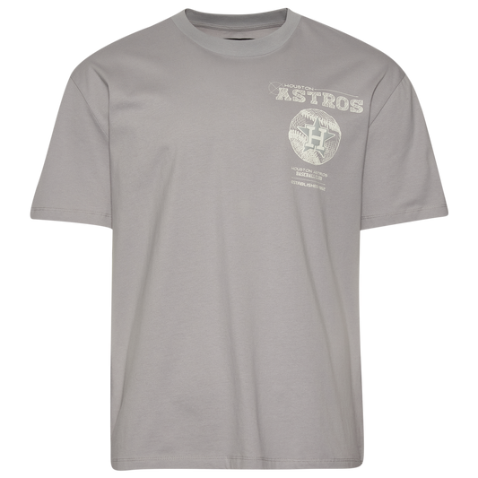 Pro Standard Astros Blueprint Pro Drop Shoulder FC T-Shirt - Men's - Silver