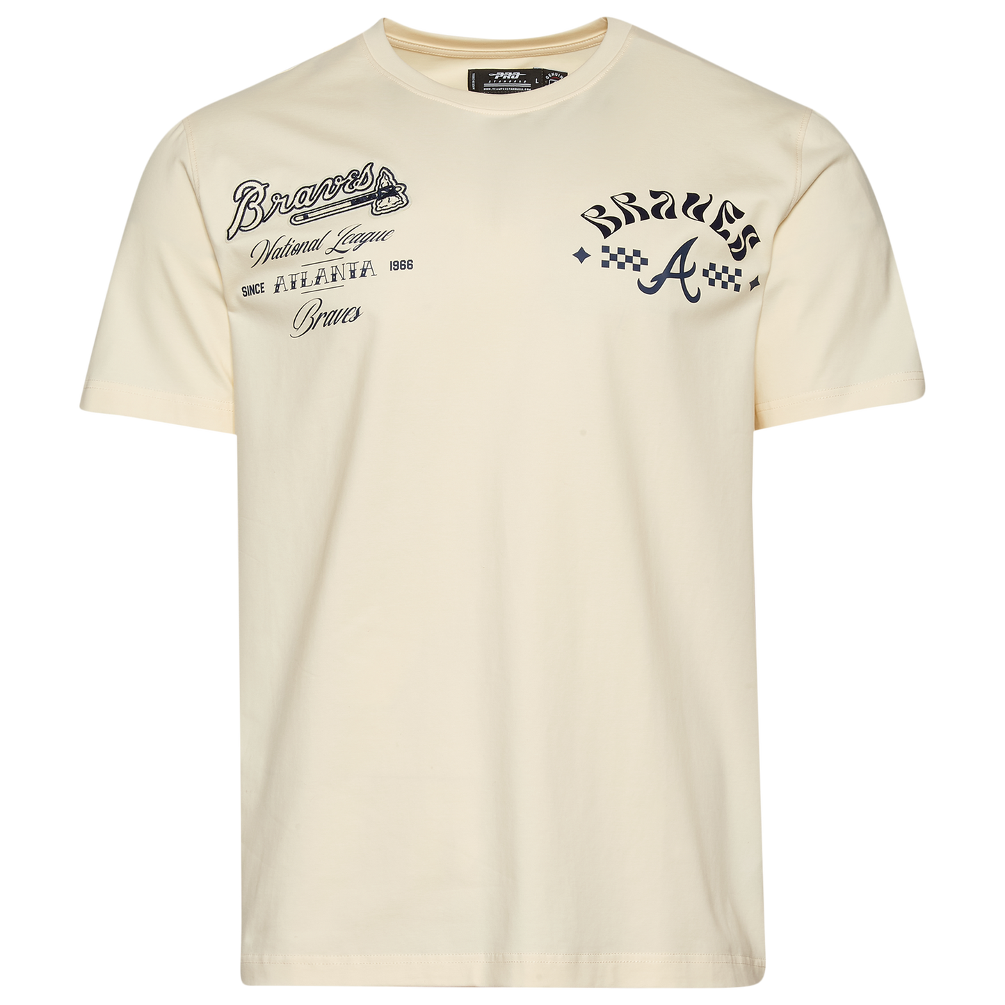 Pro Standard Braves Wavy Pro Drop Shoulder FC T-Shirt - Men's - Tan