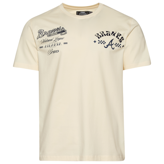 Pro Standard Braves Wavy Pro Drop Shoulder FC T-Shirt - Men's - Tan
