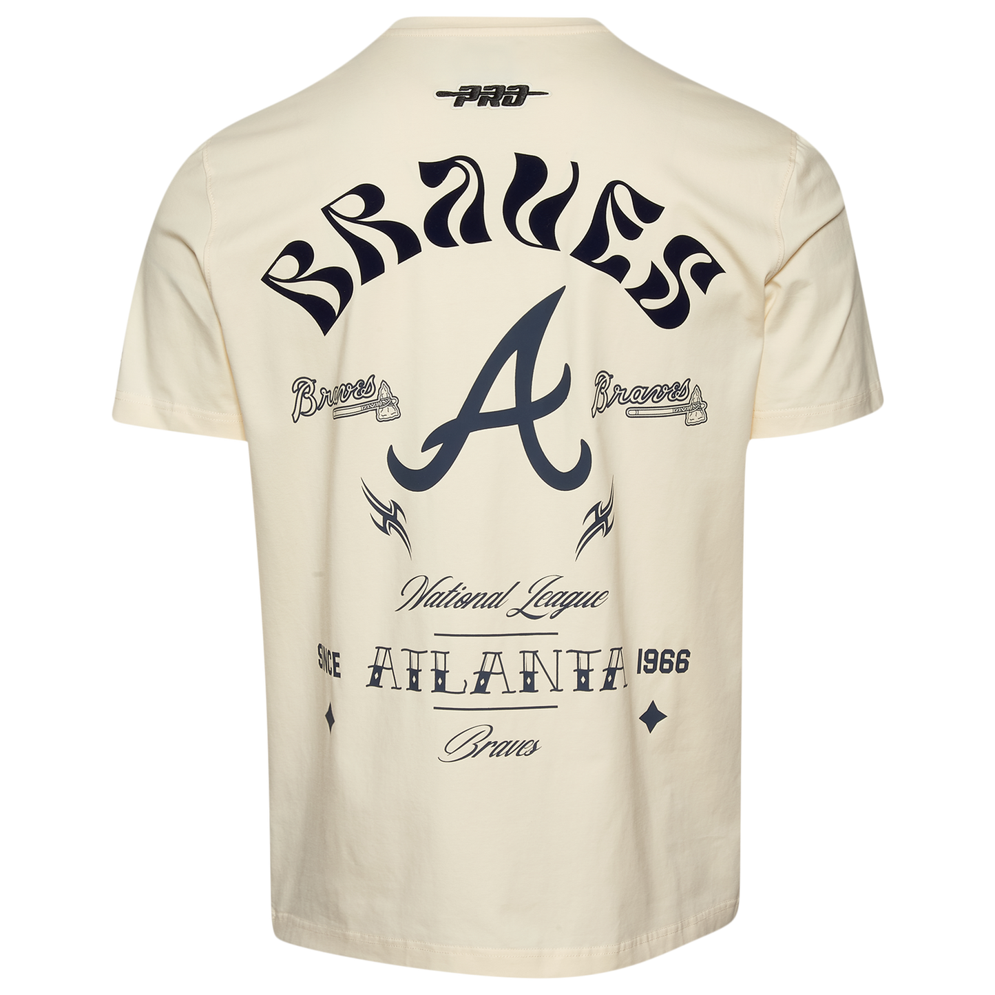 Pro Standard Braves Wavy Pro Drop Shoulder FC T-Shirt - Men's - Tan