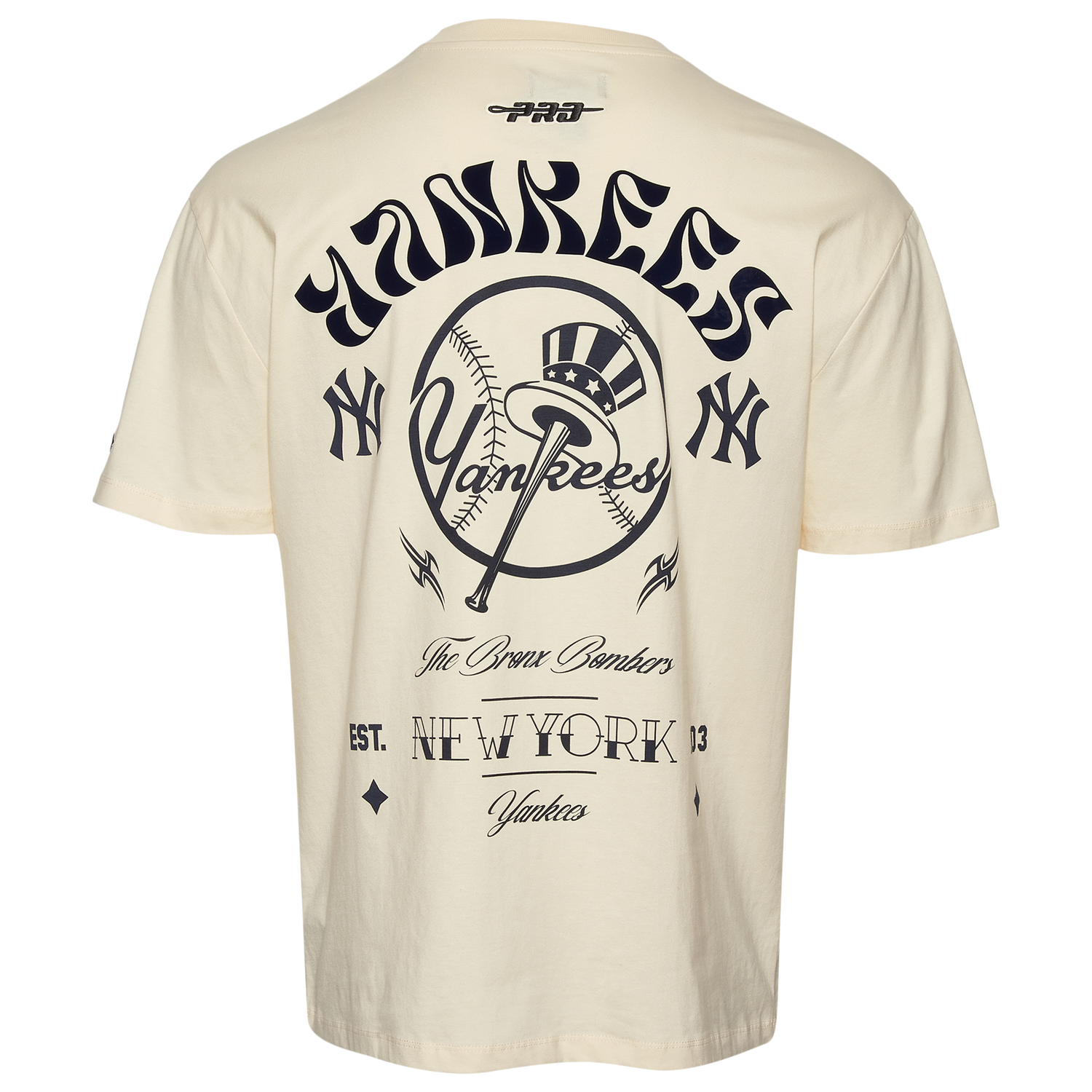Pro Standard Yankees Wavy Pro Drop Shoulder FC T-Shirt - Men's - Tan
