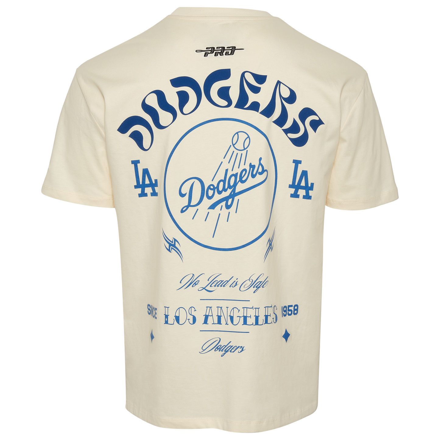 Pro Standard Dodgers Wavy Pro Drop Shoulder FC T-Shirt - Men's - Tan