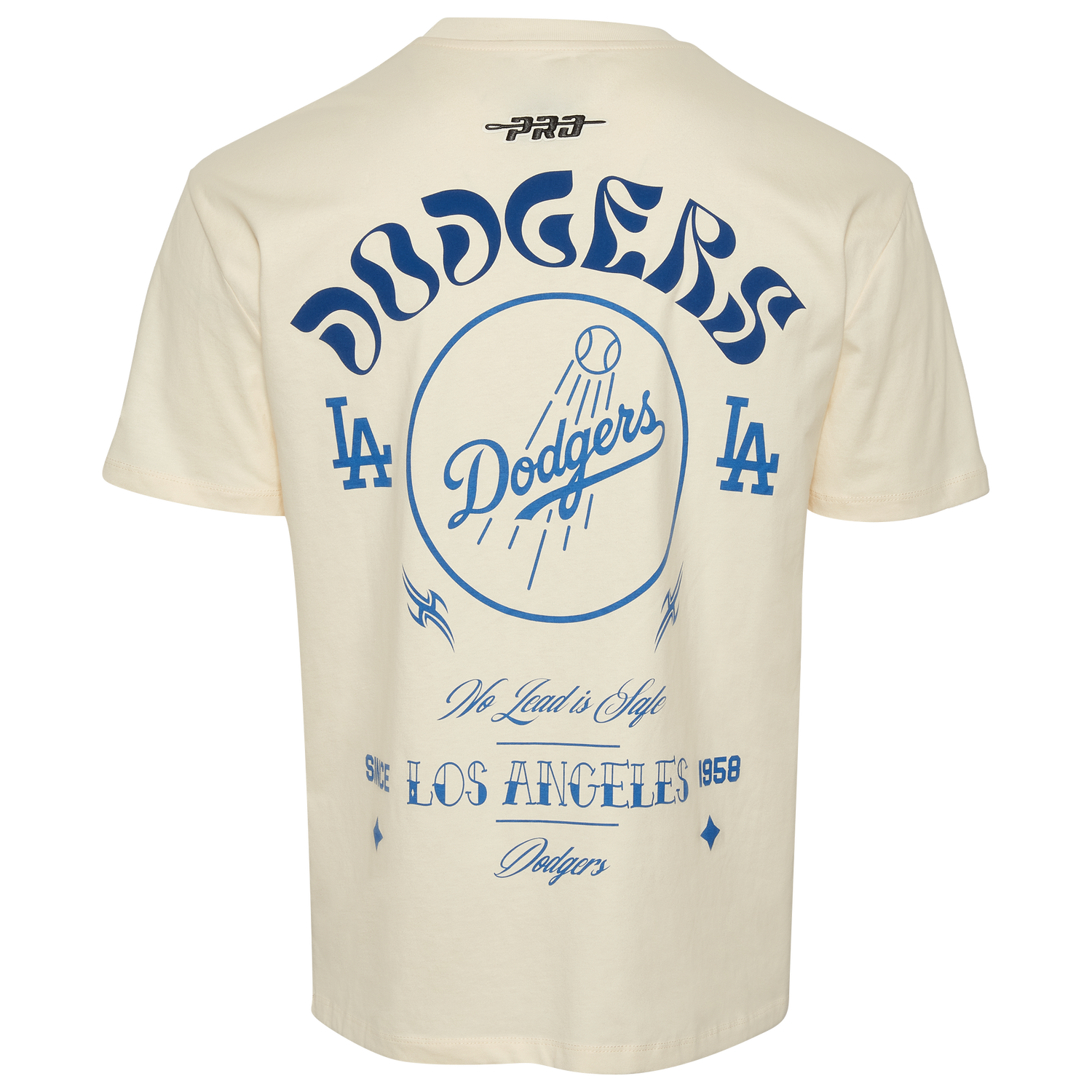 Pro Standard Dodgers Wavy Pro Drop Shoulder FC T-Shirt - Men's - Tan