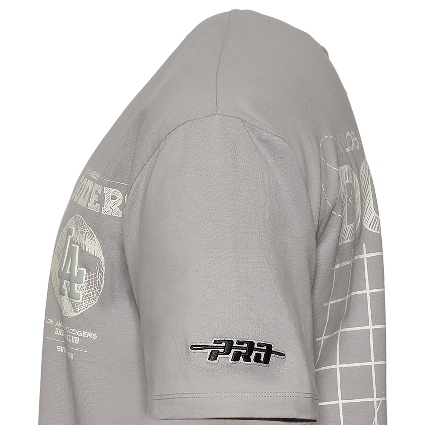 Pro Standard Dodgers Blueprint Pro Drop Shoulder FC T-Shirt - Men's - Silver