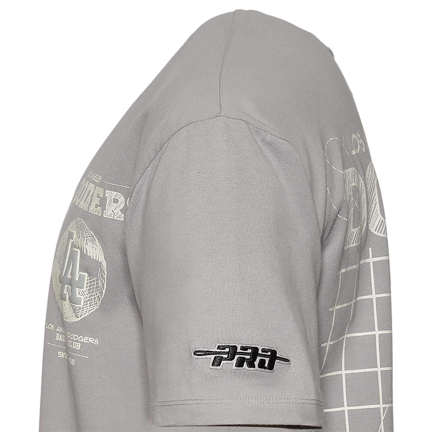 Pro Standard Dodgers Blueprint Pro Drop Shoulder FC T-Shirt - Men's - Silver