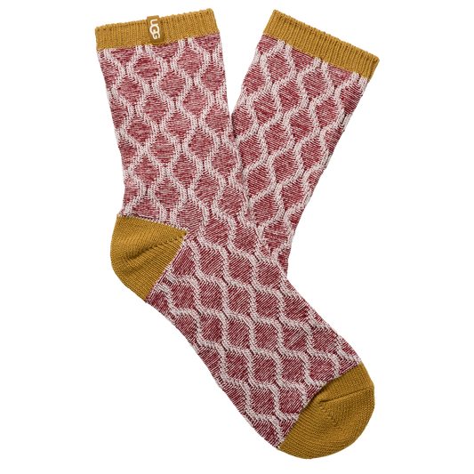 UGG Elliot Crew Socks - Men's - Red/Ochre