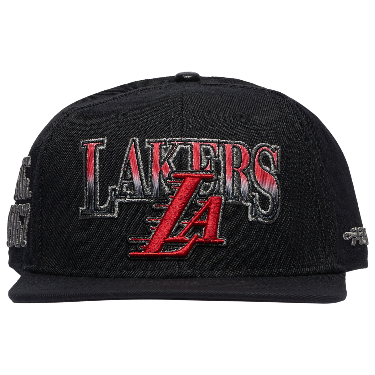Pro Standard Lakers Bred Pro Six Snapback Cap - Men's - Black/Red