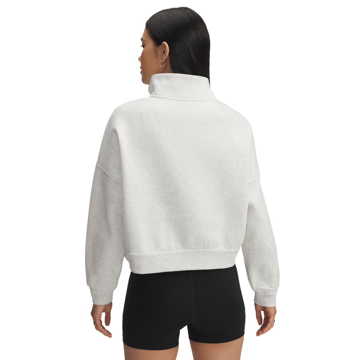 Under Armour Icon Fleece Oversized Half-Zip - Women's - Distant Gray/White