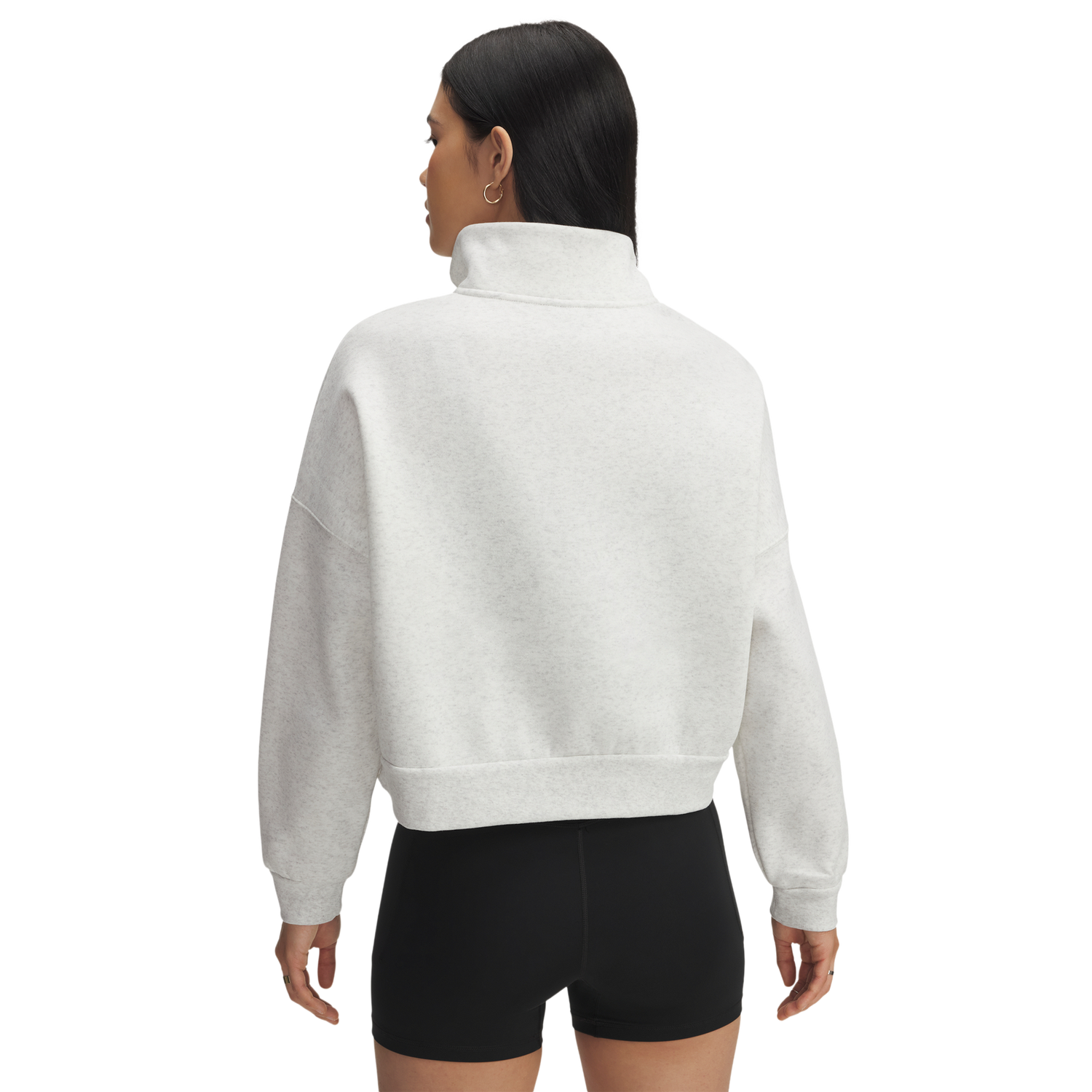 Under Armour Icon Fleece Oversized Half-Zip - Women's - Distant Gray/White