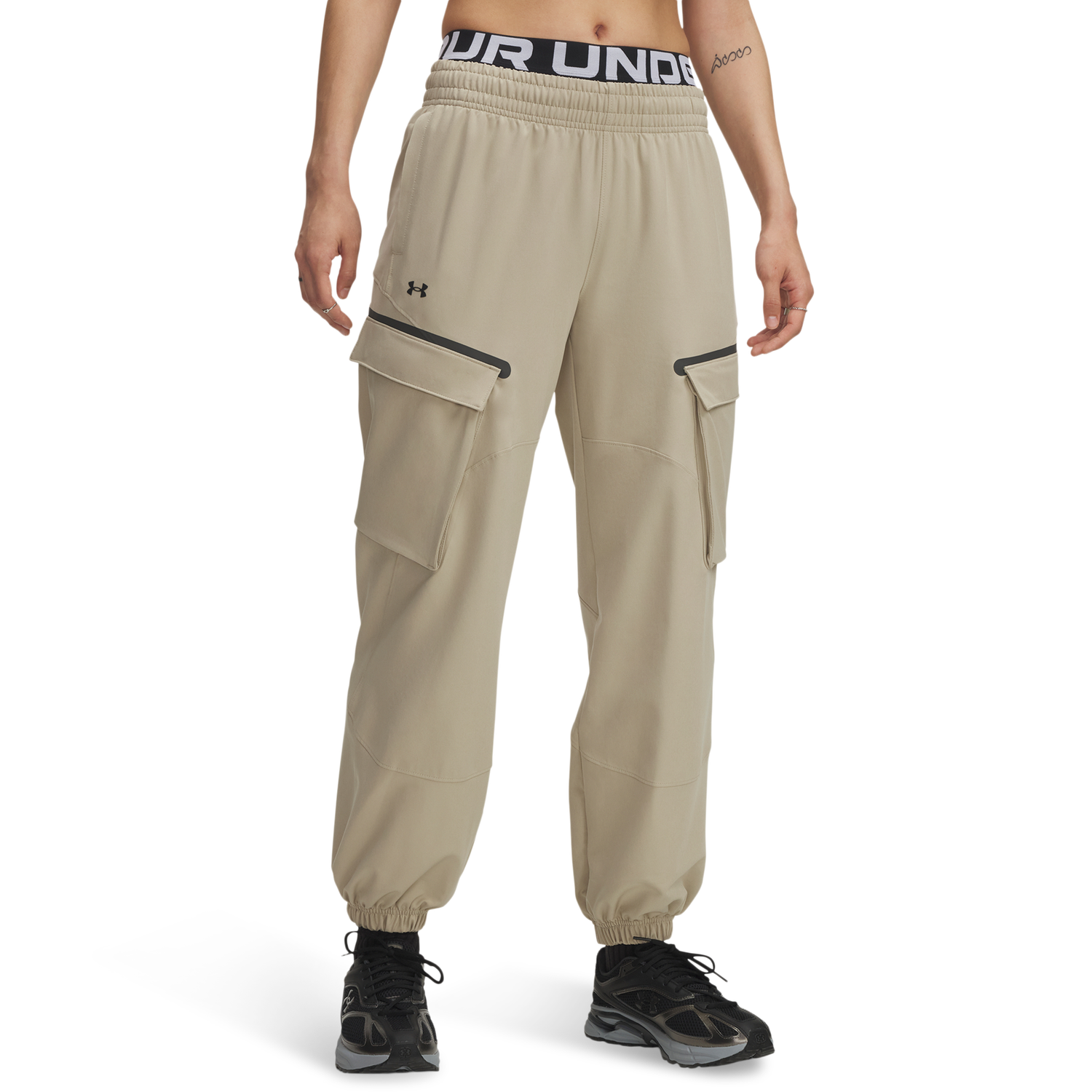 Under Armour Unstoppable Cargo Pants - Women's - Black/City Khaki