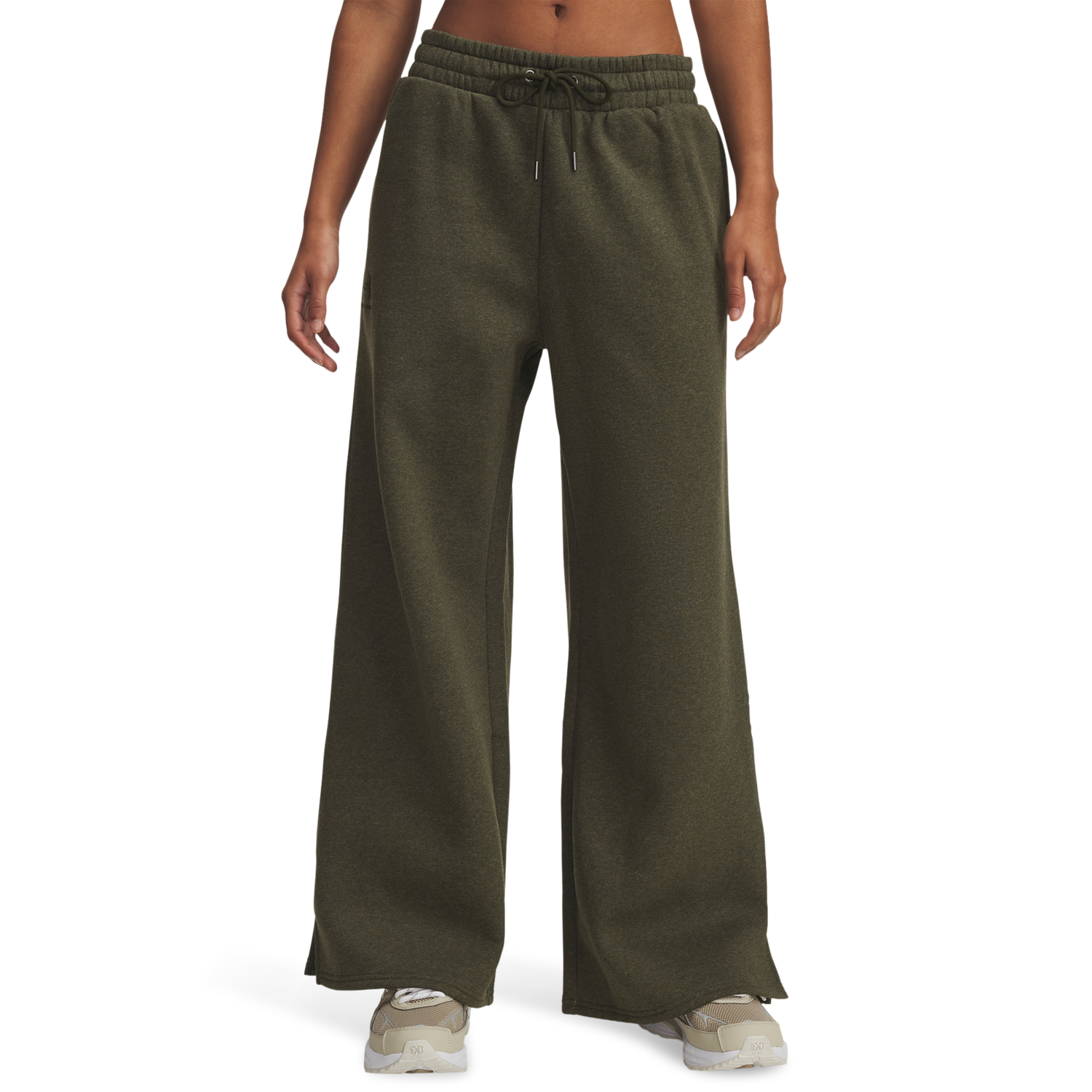 Under Armour Icon Fleece Wide Leg Pants - Women's - Expedition Green/Expedition Green