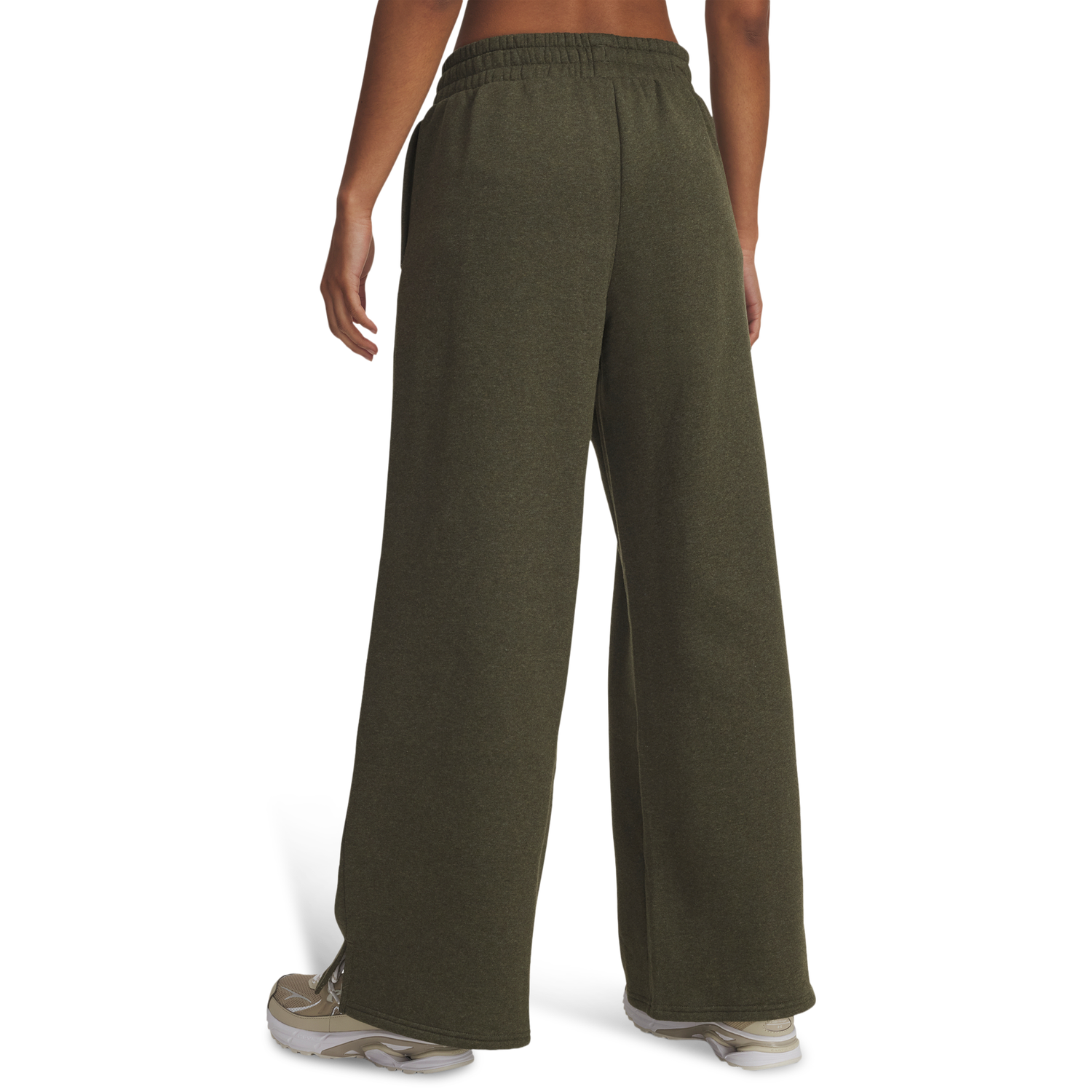Under Armour Icon Fleece Wide Leg Pants - Women's - Expedition Green/Expedition Green