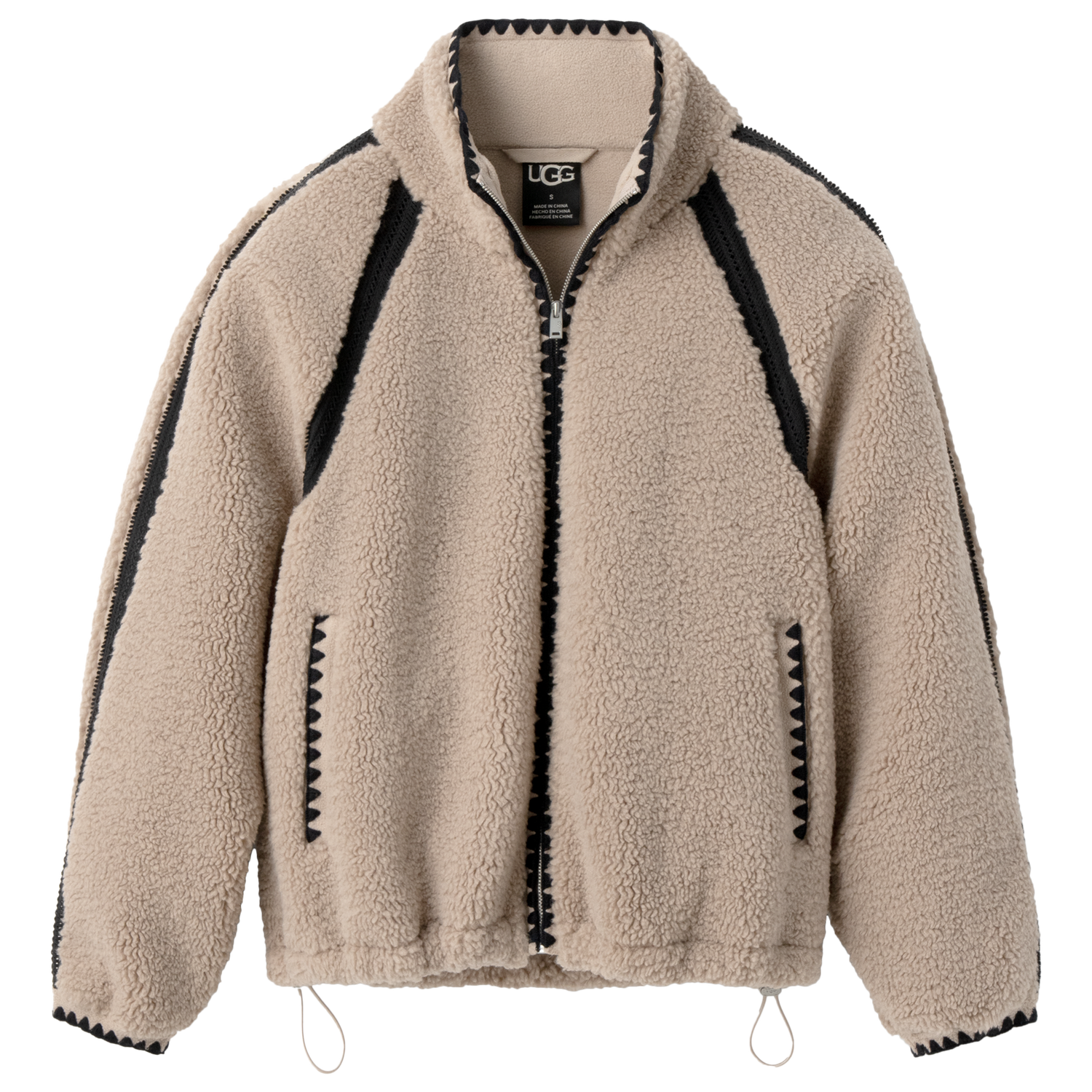 UGG NIKIA CROCHET UGGFLUFF JACKET - Women's - Putty