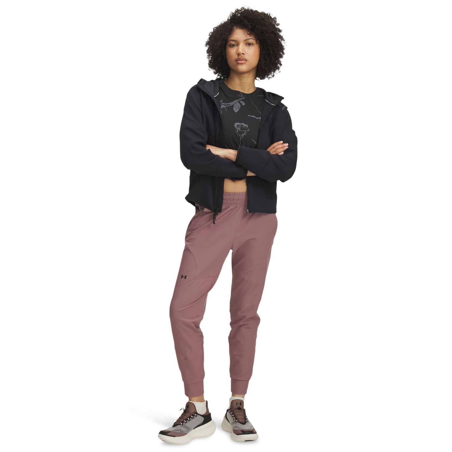 Under Armour Unstoppable Joggers - Women's - Maroon Mist/Black