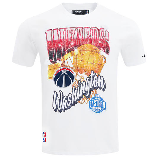 Pro Standard Wizards Gold Hoops Short Sleeve Flex T-Shirt - Men's - White/Multi