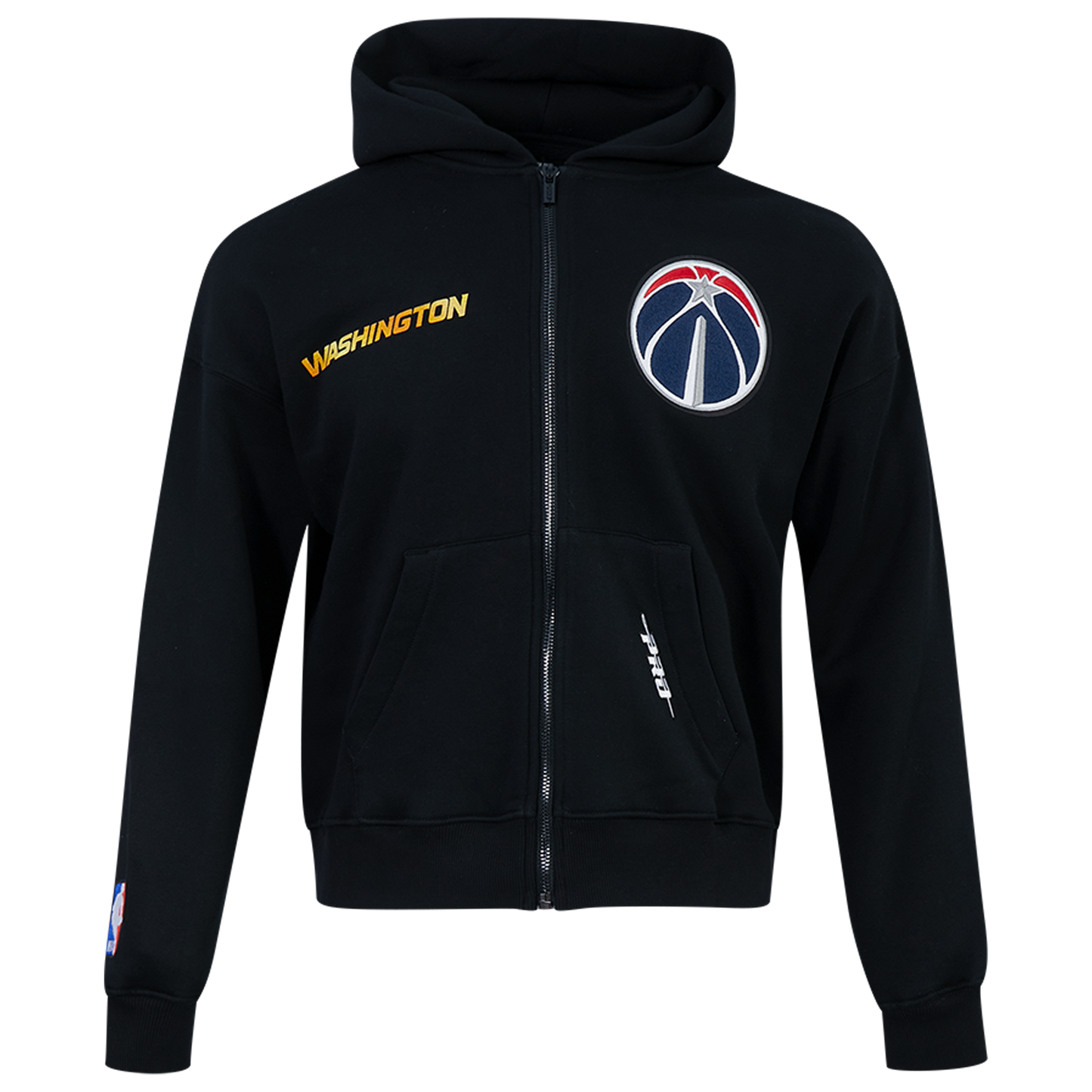 Pro Standard Wizards Gold Hoops Pro Full-Zip Hoodie - Men's - Multi/Black