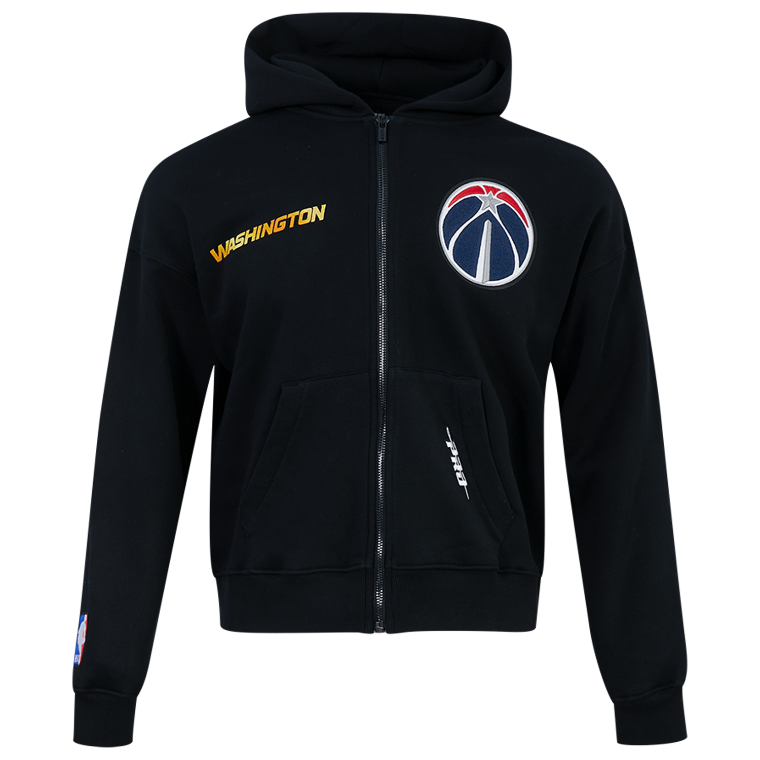 Pro Standard Wizards Gold Hoops Pro Full-Zip Hoodie - Men's - Multi/Black