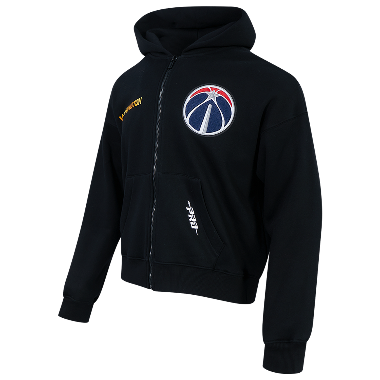 Pro Standard Wizards Gold Hoops Pro Full-Zip Hoodie - Men's - Multi/Black