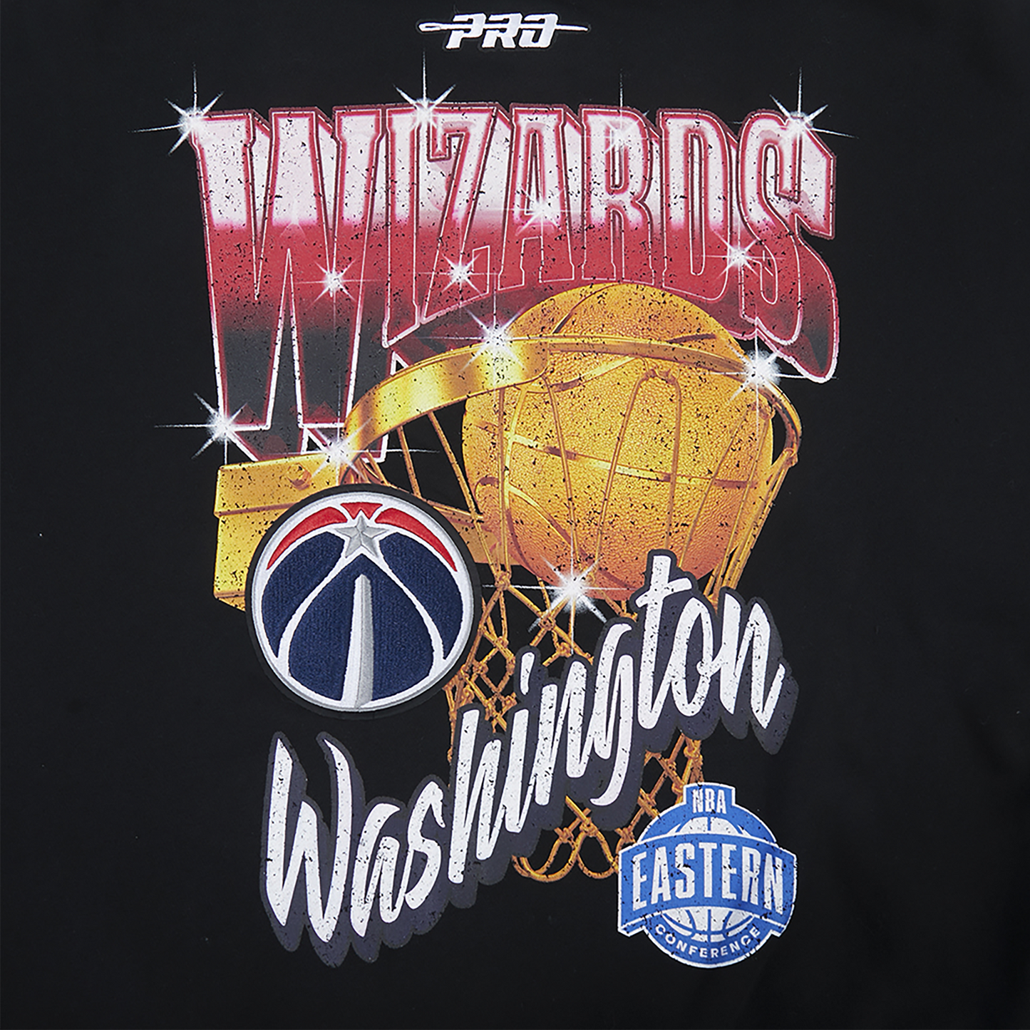 Pro Standard Wizards Gold Hoops Pro Full-Zip Hoodie - Men's - Multi/Black