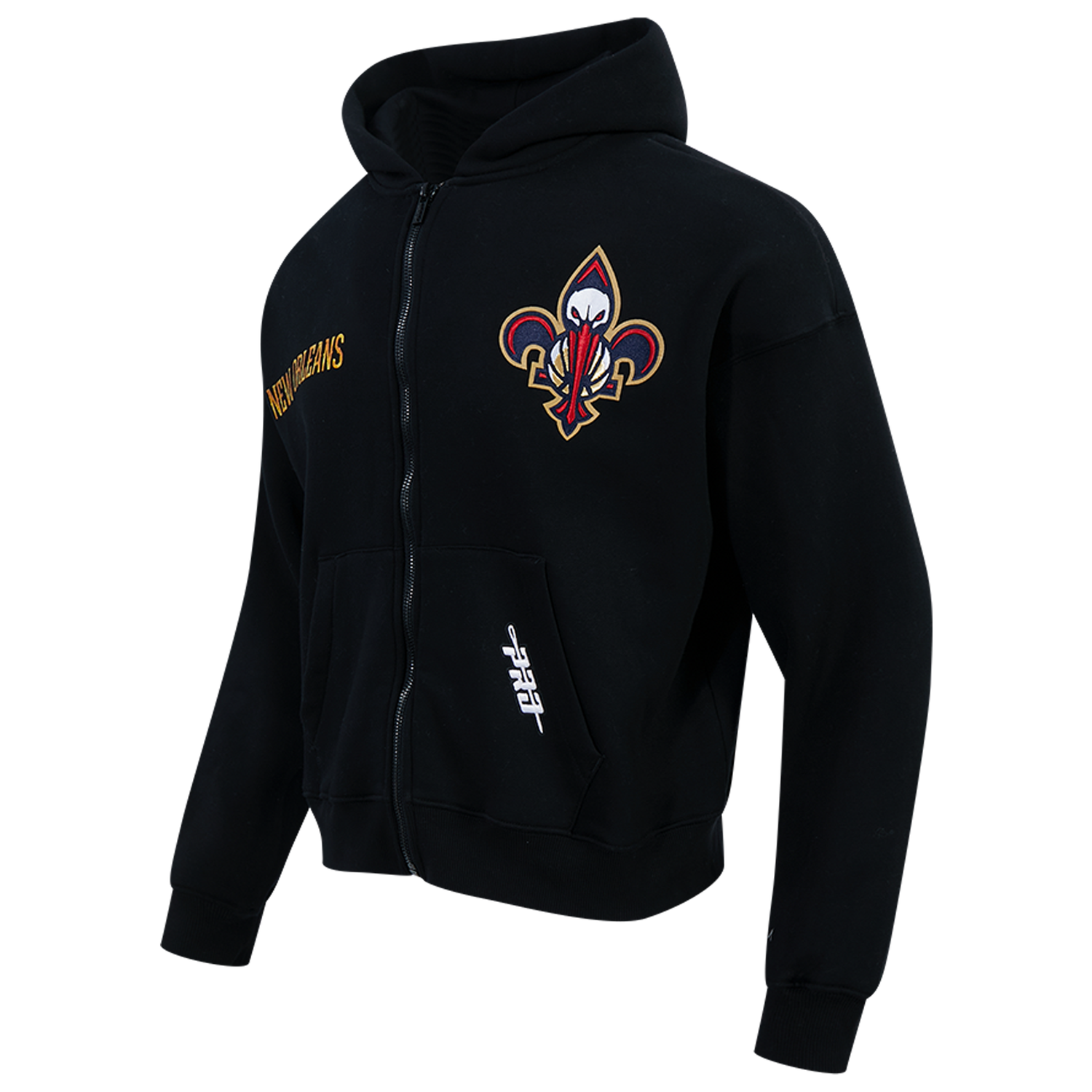 Pro Standard Pelicans Gold Hoops Pro Full-Zip Hoodie - Men's - Black/Multi