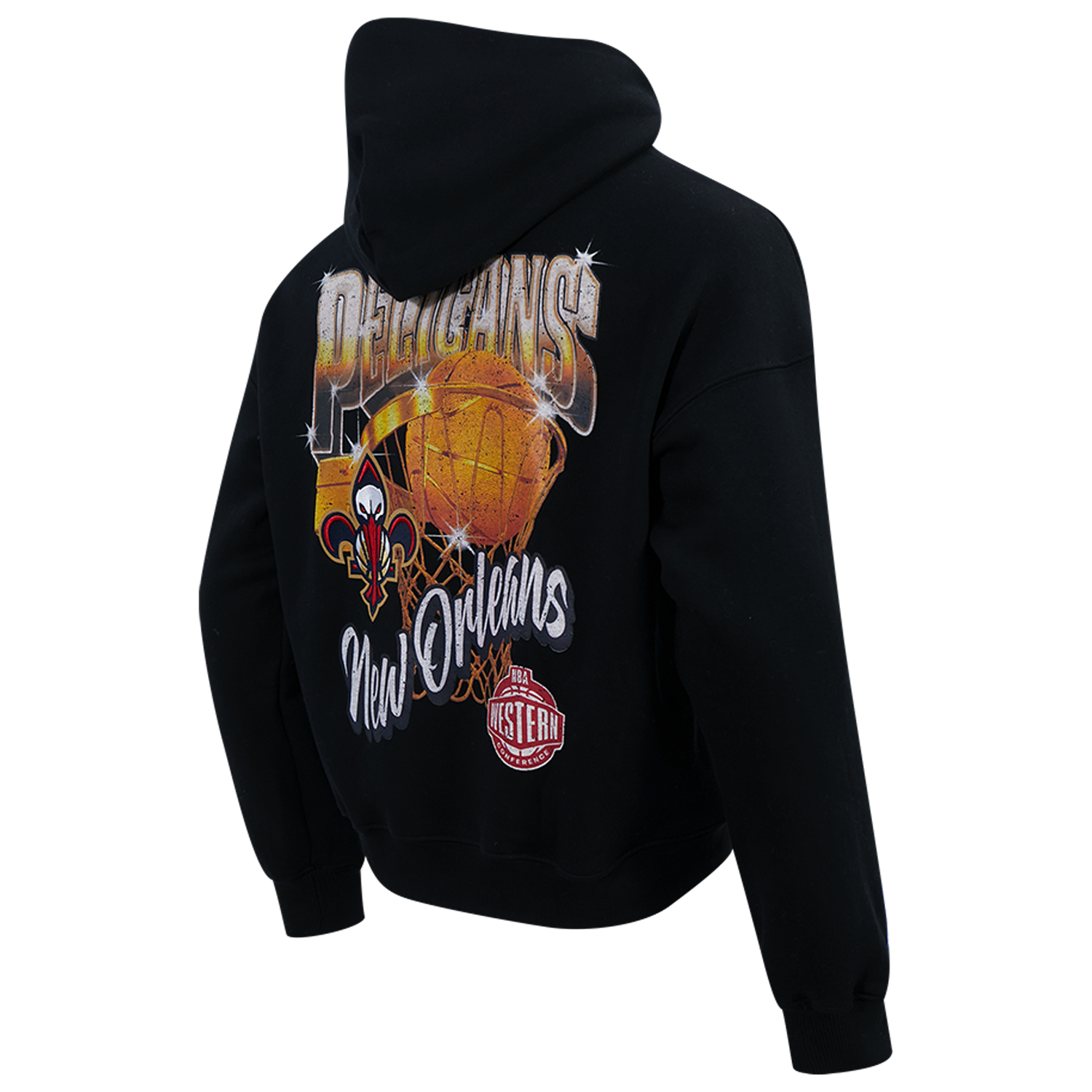 Pro Standard Pelicans Gold Hoops Pro Full-Zip Hoodie - Men's - Black/Multi