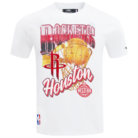 Pro Standard Rockets Gold Hoops Short Sleeve Flex T-Shirt - Men's - Multi/White