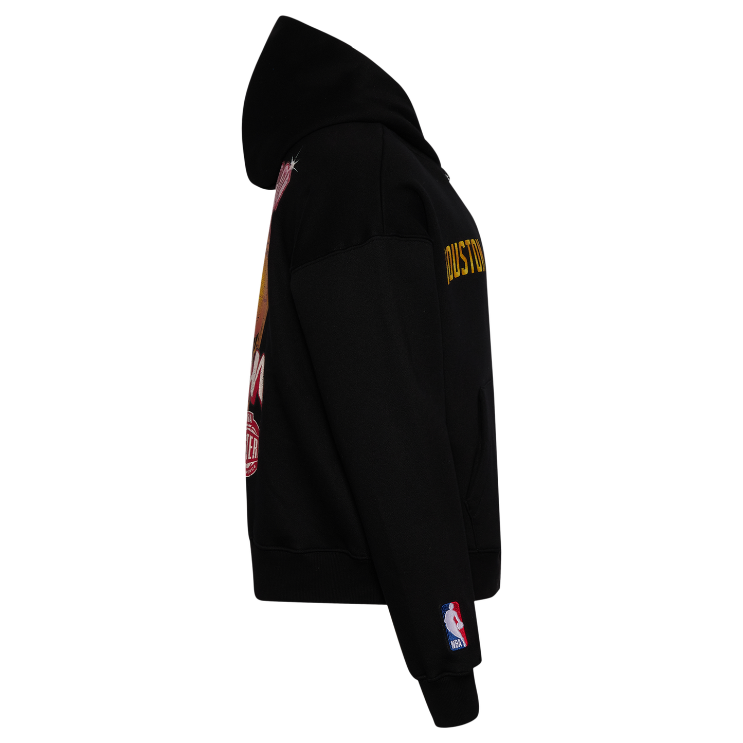 Pro Standard Rockets Gold Hoops Pro Full-Zip Hoodie - Men's - Black/Multi