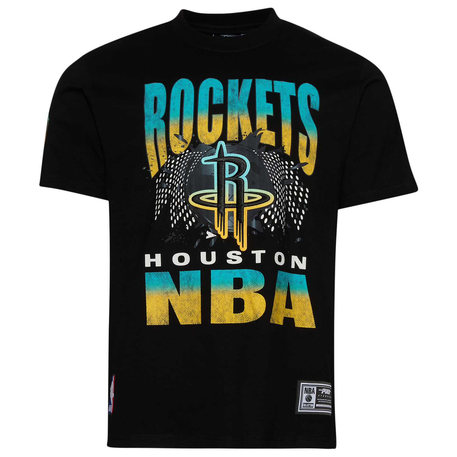 Pro Standard Houston Rockets Electric Blue S/S Flex T-Shirt - Men's - Black/Carolina