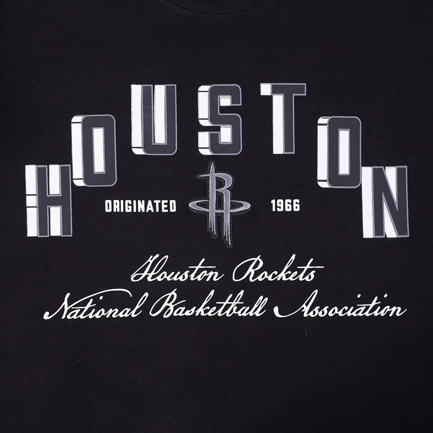 Pro Standard Houston Rockets Black Cat S/S Flex T-Shirt - Men's - Black/Black