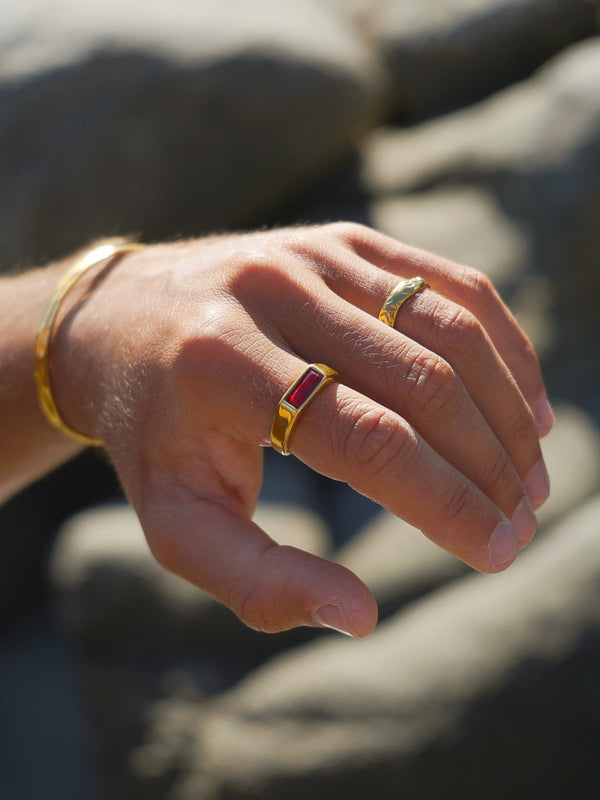 RED COMO RING | 18K Gold