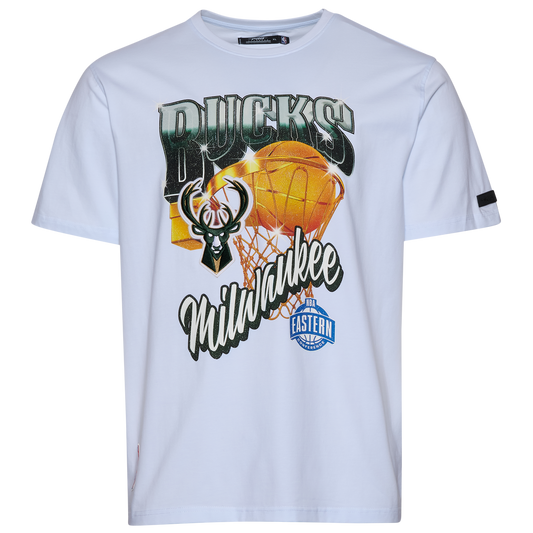Pro Standard Bucks Gold Hoops Short Sleeve Flex T-Shirt - Men's - White/Multi