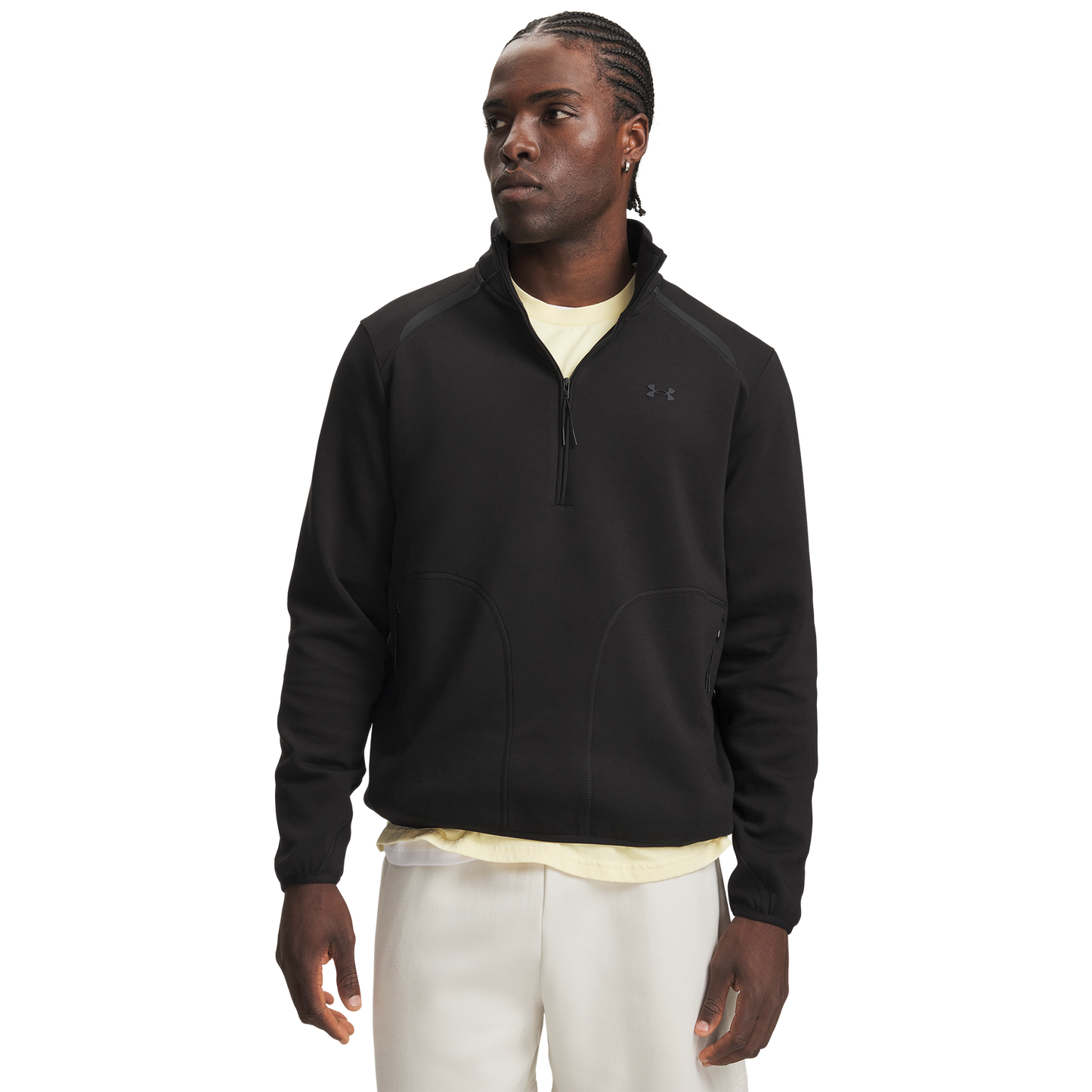 Under Armour Unstoppable Fleece 1/2 Zip - Men's - Black/Black