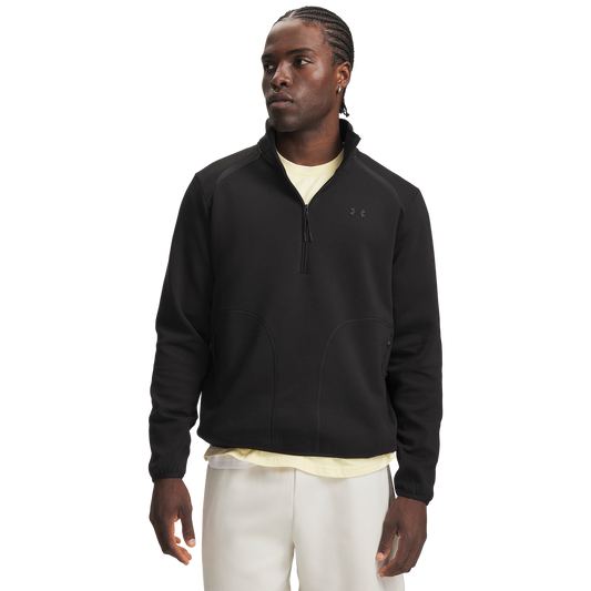 Under Armour Unstoppable Fleece 1/2 Zip - Men's - Black/Black