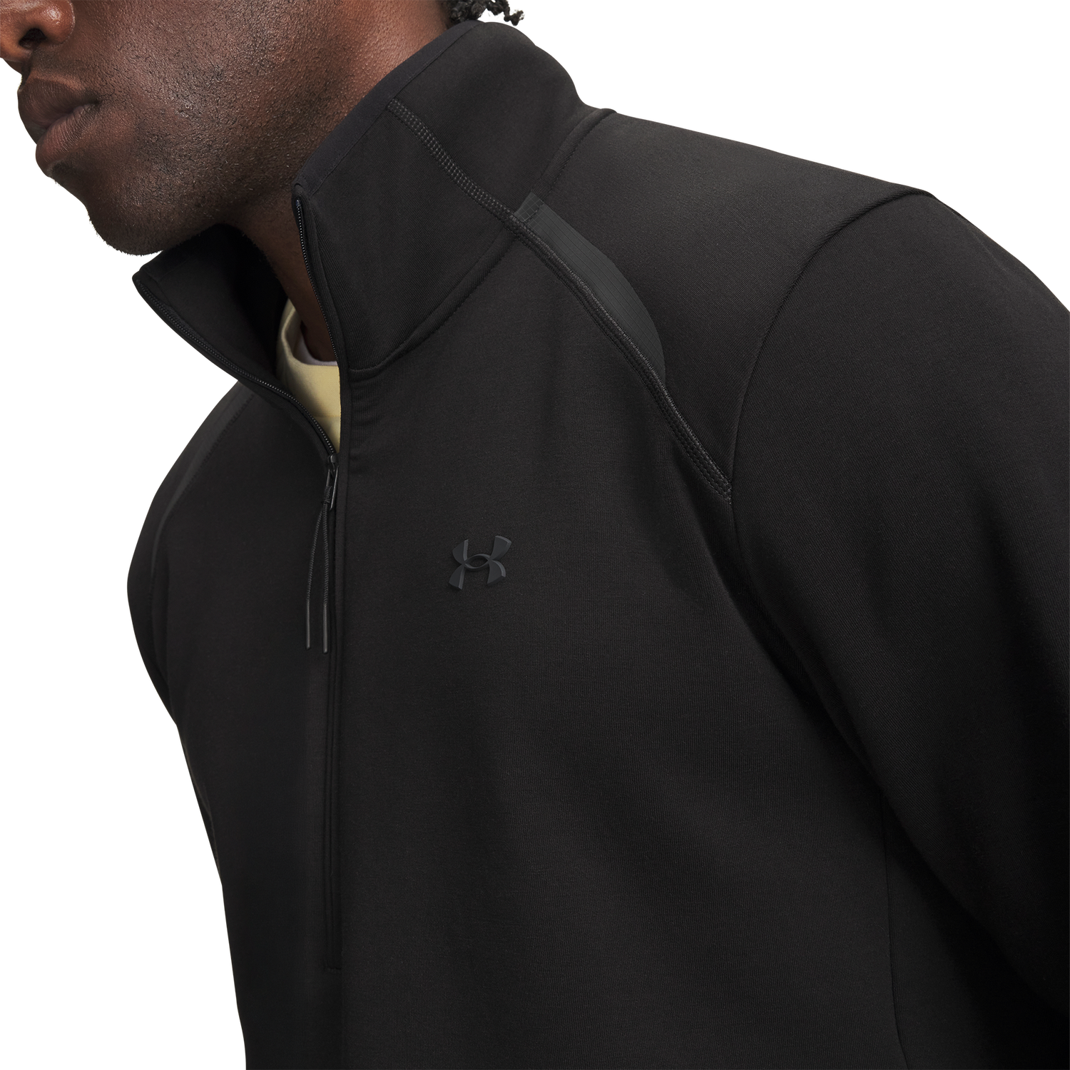 Under Armour Unstoppable Fleece 1/2 Zip - Men's - Black/Black