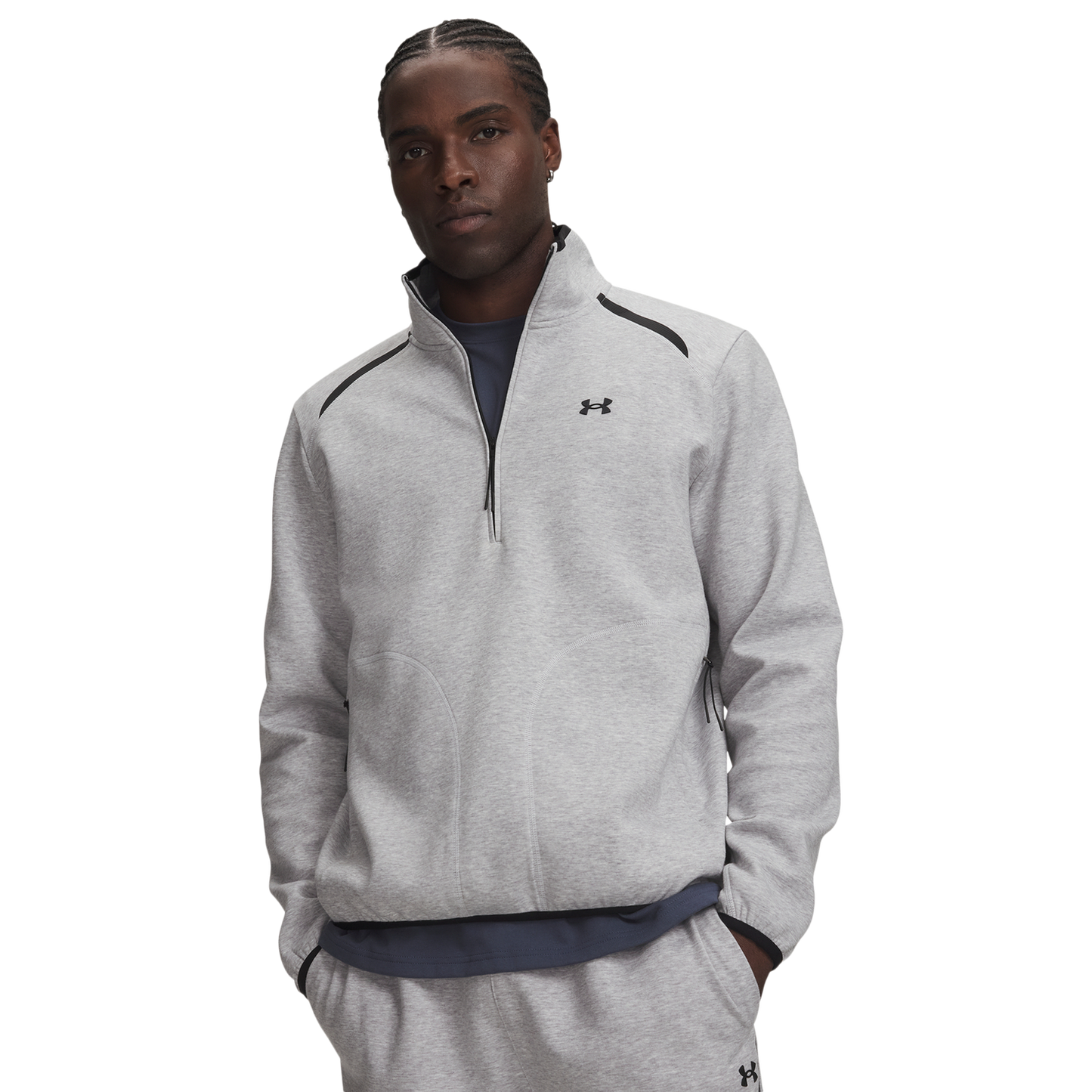 Under Armour Unstoppable Fleece 1/2 Zip - Men's - Black/Gray