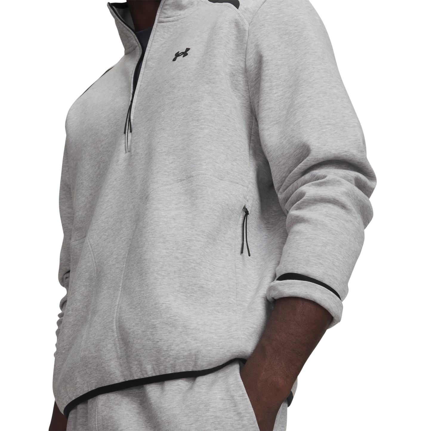 Under Armour Unstoppable Fleece 1/2 Zip - Men's - Black/Gray